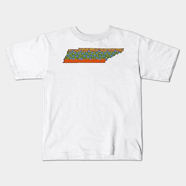 Tennessee brook trout Kids T-Shirt by somekindofguru